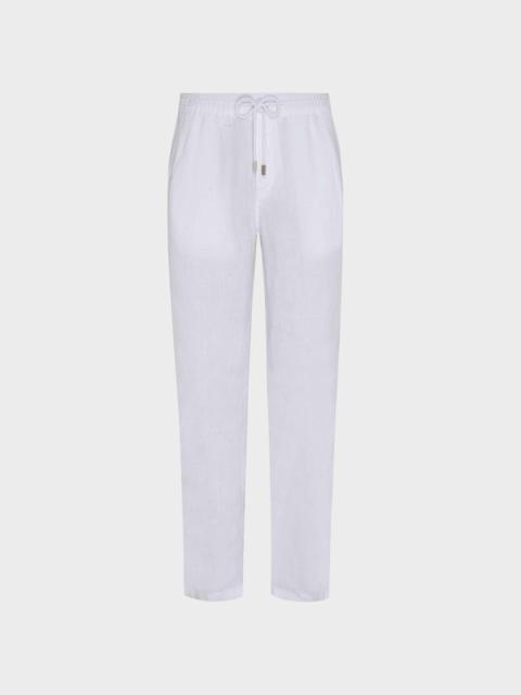 MEN LINEN PANTS REGULAR FIT SOLID