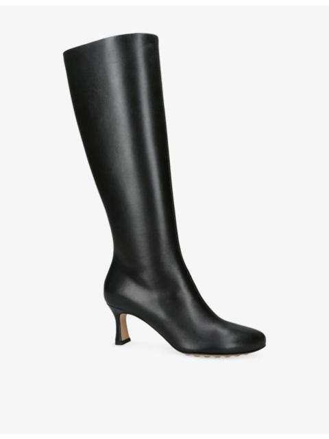 Rana Leather Heeled Knee-High Boots