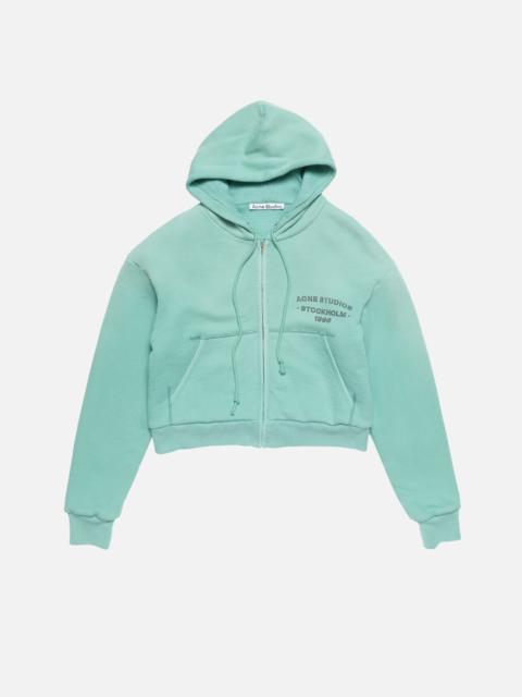 Sprayed zip hoodie - Mint green