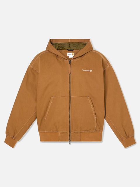 Washed Duck Canvas Hooded Bomber