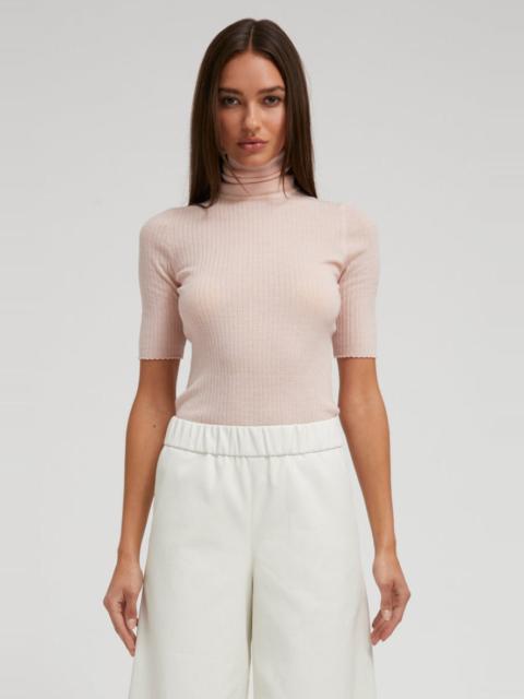 BLUSH CASHMERE TURTLENECK