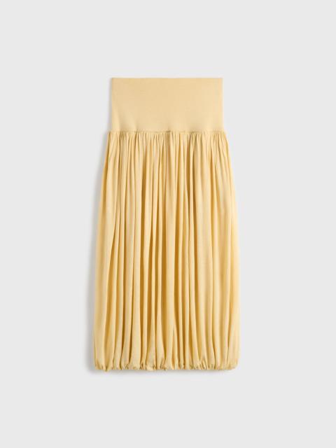 Soft gathered skirt champagne