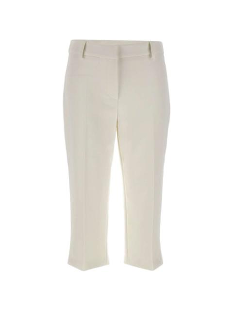 satin band slit trousers