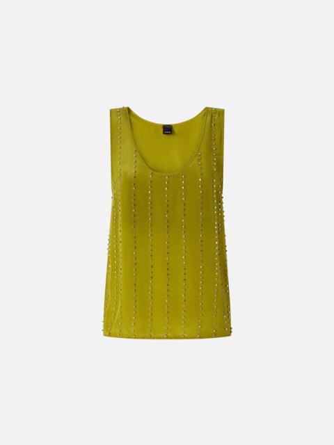 VEST TOP WITH JEWEL STRIPES