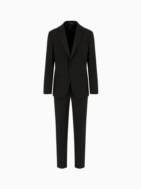 Pure wool, half-canvassed, slim-fit tuxedo from the Icon Soho line