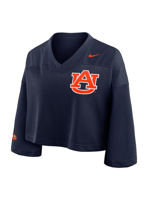 Auburn Jersey Women's Nike Dri-FIT College Cropped Top