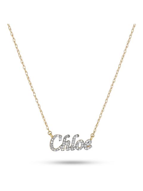 Say My Name Diamond Necklace