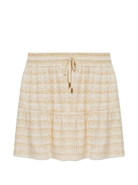 Dune tiered drawstring skirt