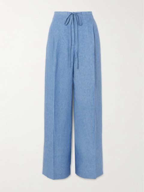 Linen Wide-leg Pants