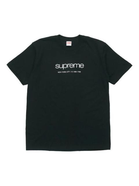 Supreme SS20 Week 1 Shop Tee Classic Logo Short Sleeve Unisex Black SUP-SS20-259