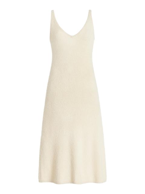 Downs Knit Dress in Ivory Silk Cashmere
