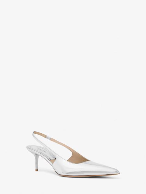 Emma Metallic Leather Slingback Pump