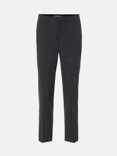 Cropped wool pants