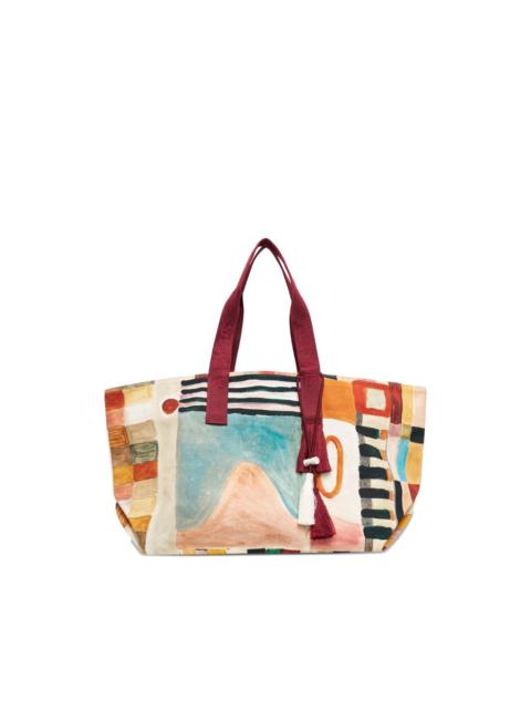 x LRNCE large Michelle printed tote bag