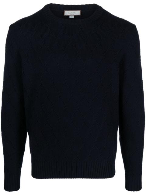 crew-neck merino wool jumper