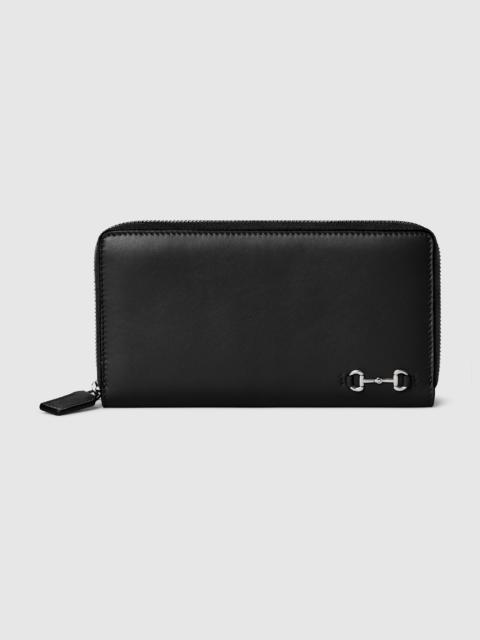 Zip around wallet with Horsebit