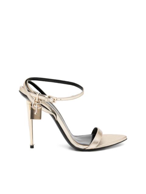 105mm padlock leather sandals