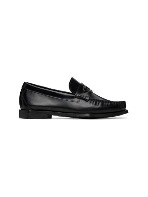Black Leather Loafers