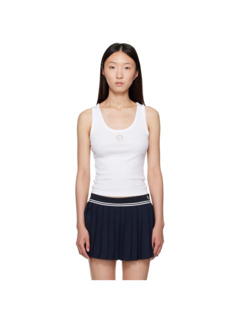 White 'SRHWC' Baby Rib Tank Top