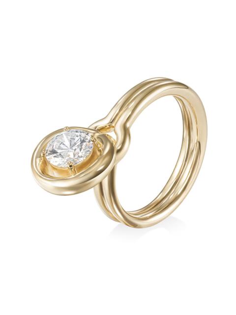 Diamond Medium Rocky Ring