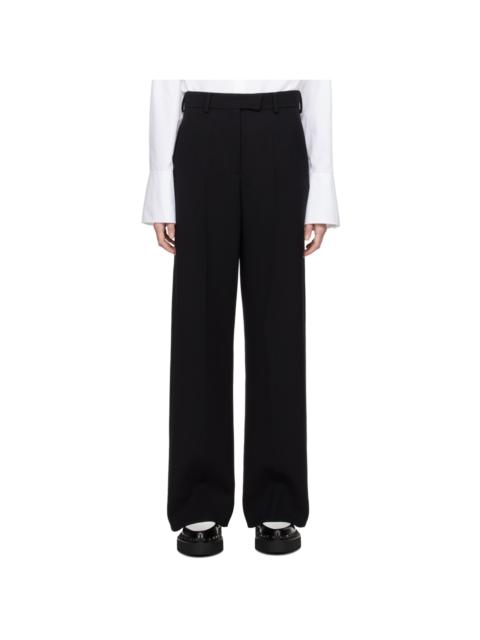 Black Creased Trousers