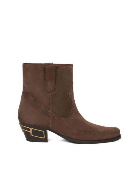 45mm suede ankle boots
