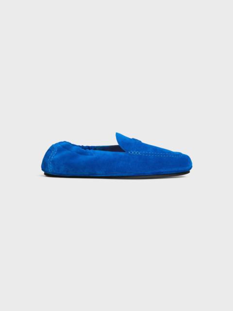 CELINE ADAM LOAFER WITH TRIOMPHE IN SUEDE CALFSKIN