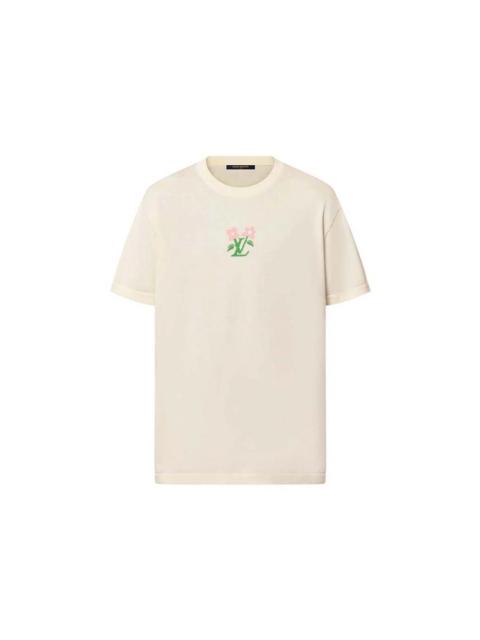 Louis Vuitton by Tyler, the Creator Short-Sleeved Cotton Knitted Crewneck Egg Shell