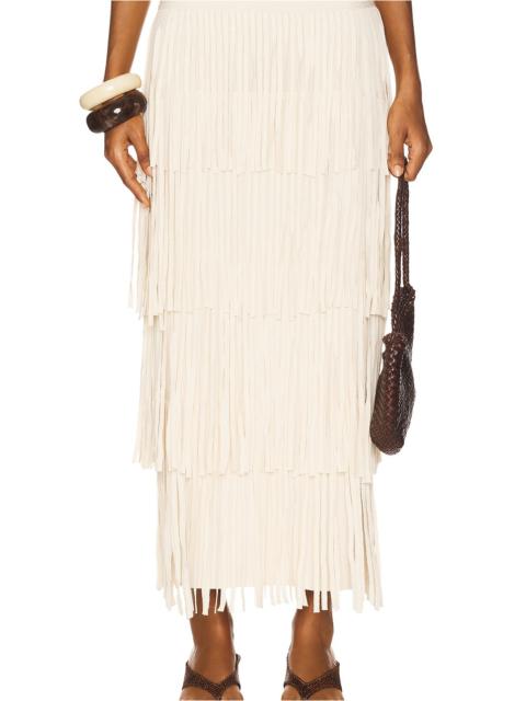 Za Za Knit Fringe Skirt
