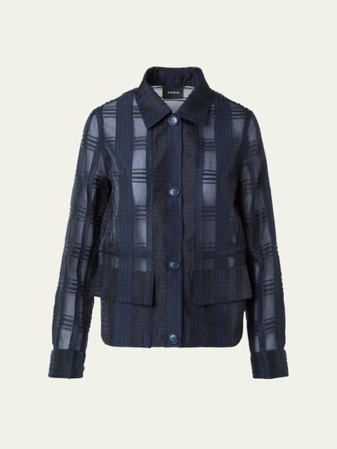 Tom Organdy Plaid Short Jacket