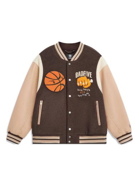Li-Ning BadFive Baseball Jacket 'Brown' AJMT089-1