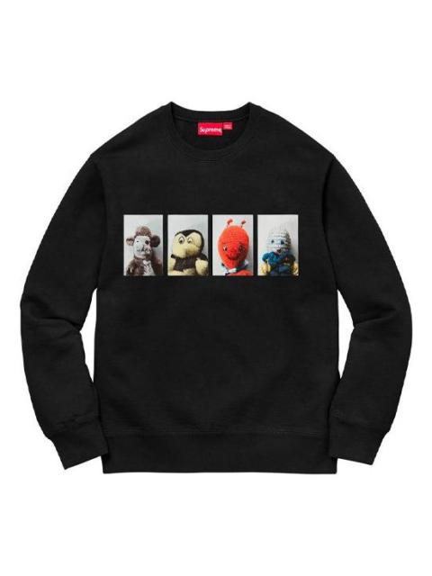 Supreme FW18 Mike Kelley AhhYouth! Crewneck Sweatshirt Black SUP-FW18-346
