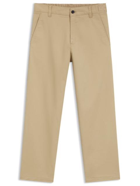 STRAIGHT-FIT PANTS IN MERCERIZED STRETCH COTTON