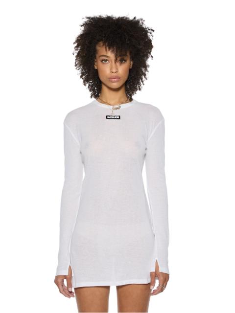 CRAWFORD LS MINI DRESS WHITE