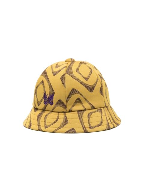 abstract-print bucket hat
