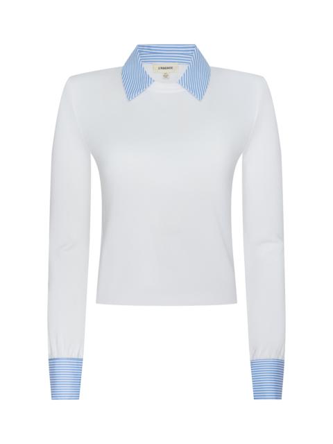 April Poplin Collar Pullover