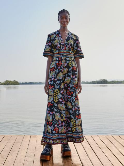 Flowery Black Jumpsuit