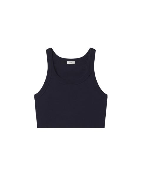 Halsey Cropped Cotton Rib Tank