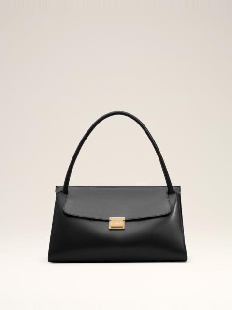 BLACK SMOOTH LEATHER MIMI BAG