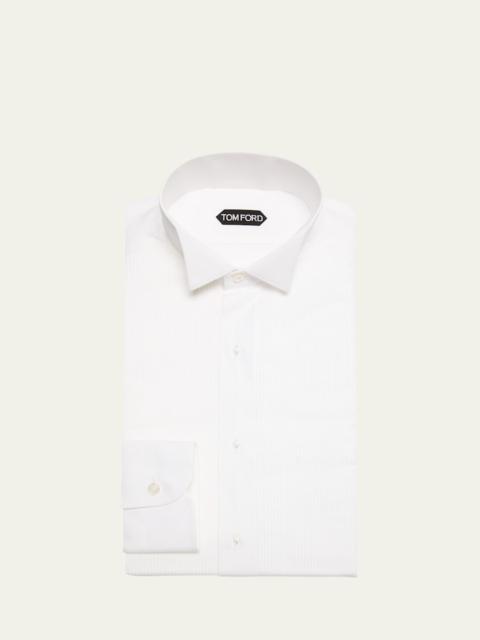 Men's Wingtip Plisse Formal Shirt