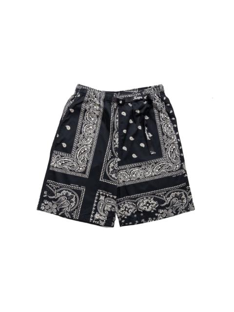 Combed Burberry RAT BRAND Bandana Patchwork EASY Shorts - Black