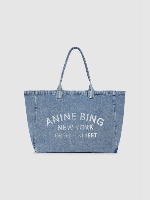 Leo Denim Tote - Shadow Blue