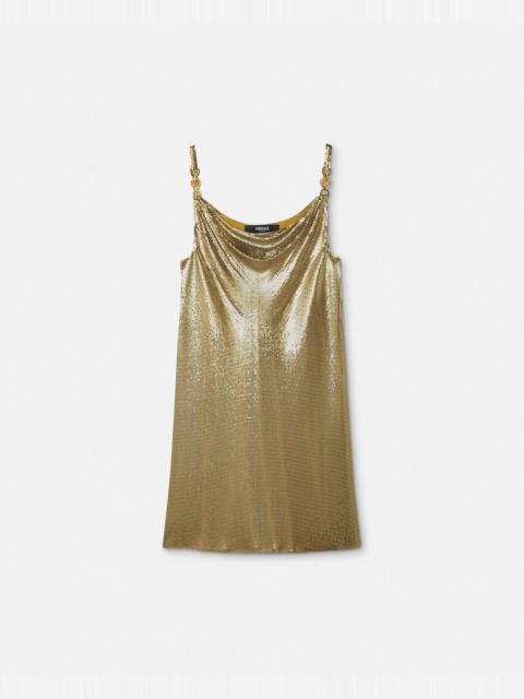 Metal Mesh Slip Mini Dress