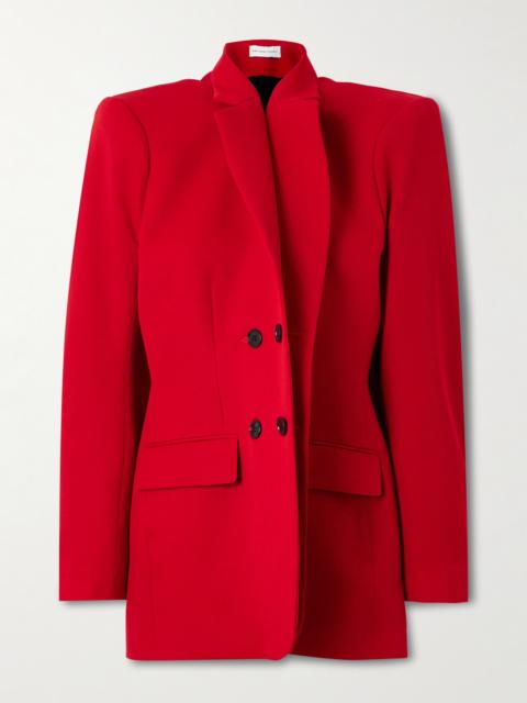 Double-breasted Wool-twill Blazer