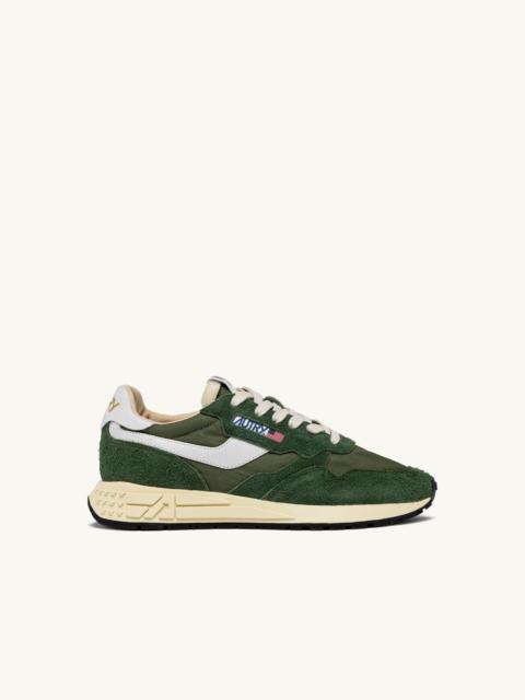 REELWIND LOW SNEAKERS IN MILITARY NYLON AND SUEDE