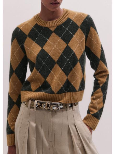 Relaxed Argyle Sweater
