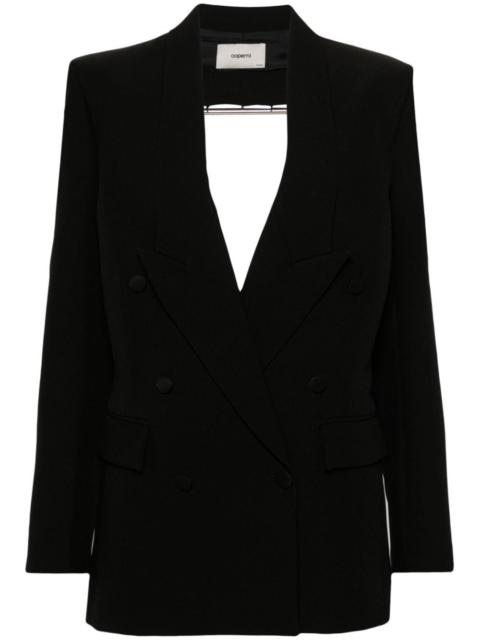 triangle-detail cut-out blazer