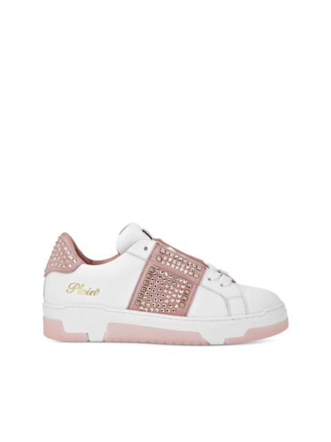 studded leather sneakers