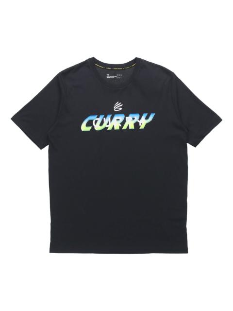 Men's Under Armour Outdoor Athleisure Casual Sports Short Sleeve Black 1364969-001