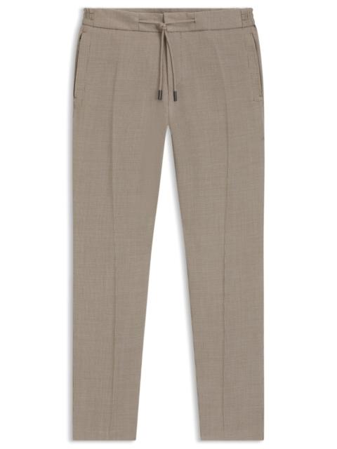 SLIM-FIT PANTS IN MICRO-PATTERNED WOOL